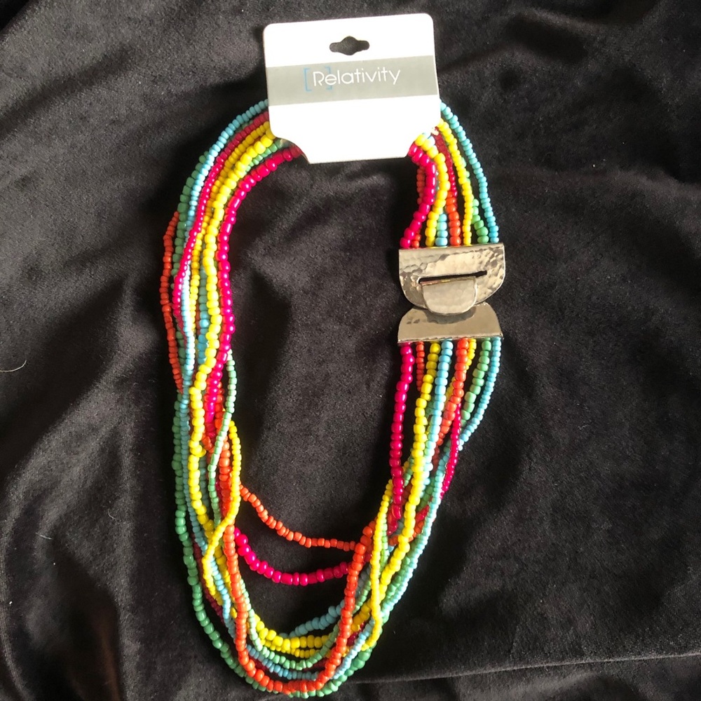 NWT Relativity beaded necklace.